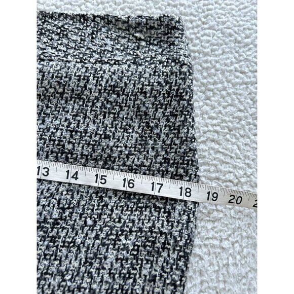 Van Heusen Studio Womens Black Tan Gray White Tweed Pencil Mini Skirt Size 4 - Picture 6 of 7